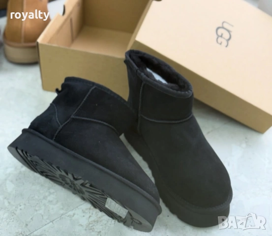 UGG Нови Черни Дамски Боти с Кутия ЮДжиДжи 