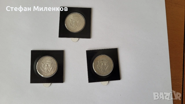 Половин сребърен долар - 1966, 1967 1968г., снимка 2 - Нумизматика и бонистика - 54390991
