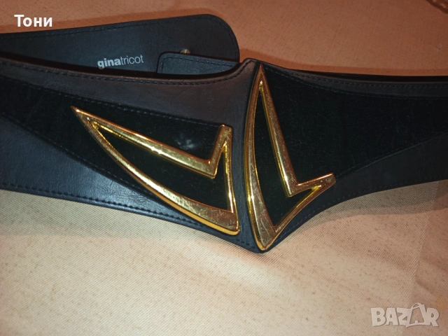 GINA TRICOT Оригинален Шведски Дамски Колан от Естествена Кожа и Натурален Велур , снимка 7 - Колани - 54393571