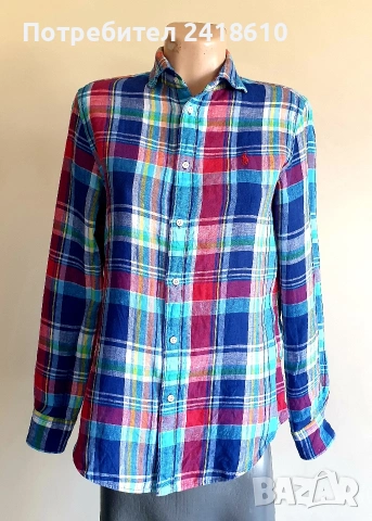 POLO Ralph Lauren Classic Fit 100% Лен / Womens Size M НОВО! ОРИГИНАЛ! Дамска Ленена Риза!, снимка 6 - Ризи - 54294344