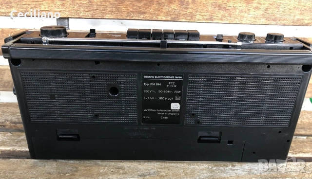 Радиокасетофон Siemens RM 864   , снимка 4 - Радиокасетофони, транзистори - 54689236