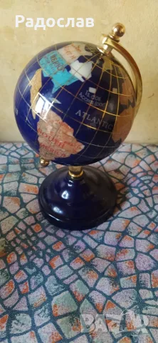 глобус от полускъпоценни камъни , снимка 2 - Други - 55436193