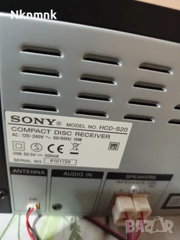 Уредба SONY HCD-S20, снимка 6 - Аудиосистеми - 55590171