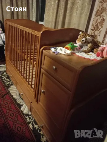 Бебешка кошара, бебешко легло с механизъм за люлеене, снимка 3 - Кошарки - 55509817