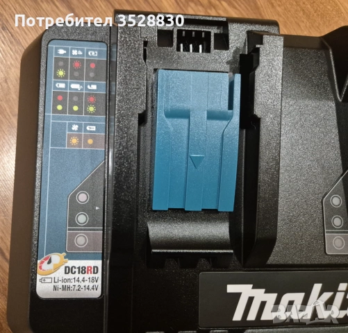 Комплект Макита 2бр. оригинални батерии 5Ah Makita BL1850B и оригинално бързо двойно зарядно DC18RD , снимка 4 - Други инструменти - 54358647