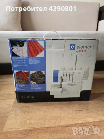 PFAFF Element 1230OL шевна машина оверлог, снимка 8 - Шевни машини - 54181666
