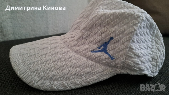 Бяла бейзболна шапка Air Jordan Nike