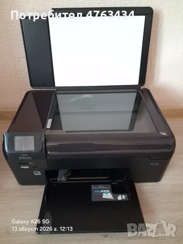 Принтер HP Photosmart B110 (Wi-Fi, Скенер, Копир) + Пълен комплект, снимка 5 - Принтери, копири, скенери - 55652893