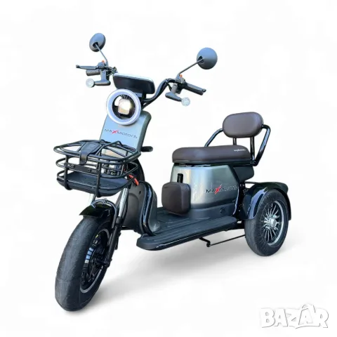 Нова Мощна Електрическа Триколка Max Motors Grand Pudding 2000W / 60V 25Ah, снимка 7 - Инвалидни скутери - 55503715