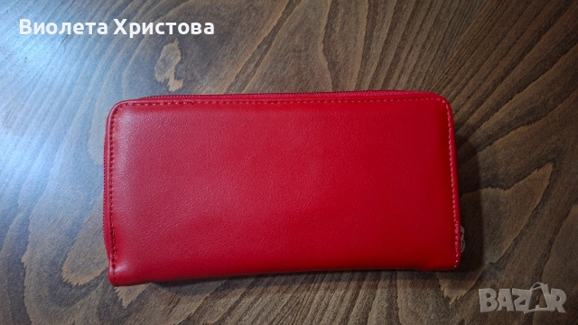 Дамско червено ново портмоне