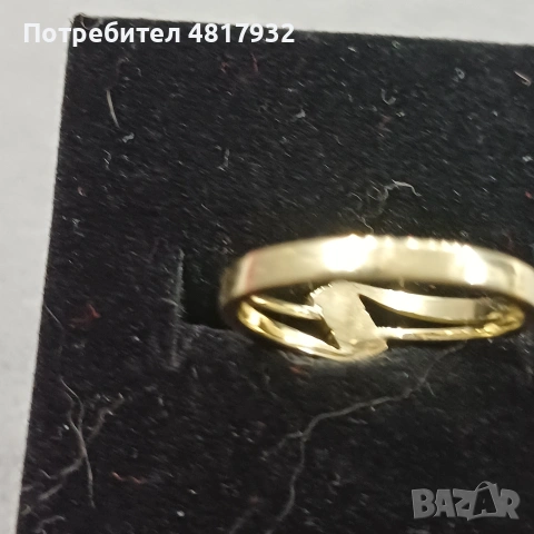 Златен пръстен, диаманти., снимка 9 - Пръстени - 54660358