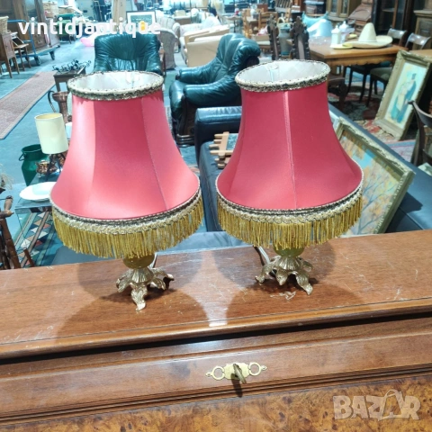 Винтидж настолни лампи, напомнящи модела Fenton & Fenton Florence 2 броя