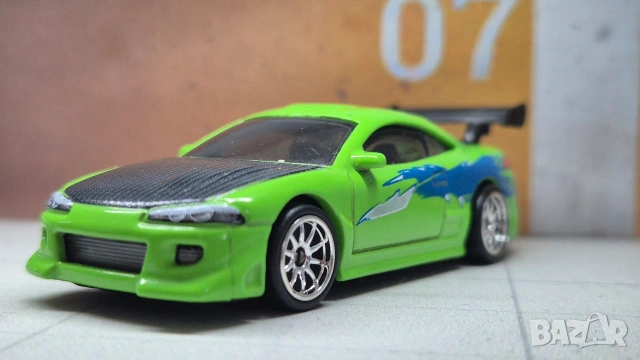 Mitsubishi eclipse fast and furious hot wheels , снимка 6 - Колекции - 54783223
