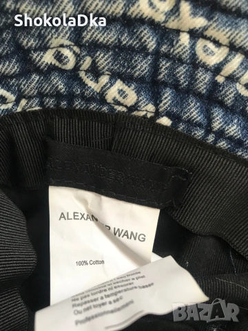 Alexander Wang denim bucket hat. Нова, без етикет., снимка 4 - Шапки - 55146453