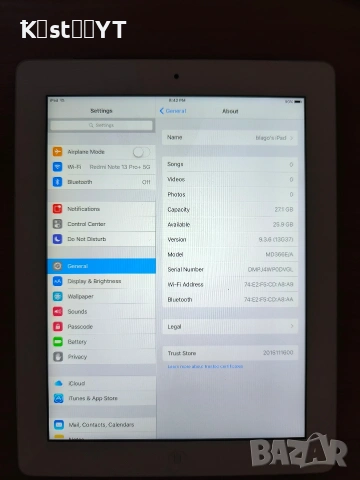 Ipad 3 32GB A1430 Wi-Fi Cellular White, снимка 3 - Таблети - 55093847