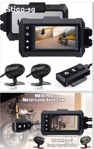 YDI мотоциклетна Dash Cam, MD10 PRO Напълно водоустойчива мотоциклетна камера