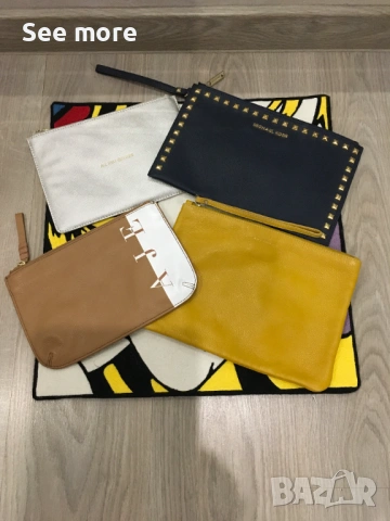 Michael Kors, Cоccinelle...различни брандове клъч естествена кожа, снимка 2 - Чанти - 48417728