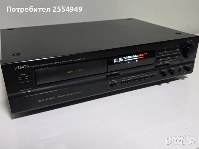 Стерео касетен дек Denon DRS-640 – Хоризонтално зареждане (CD тип), снимка 2 - Декове - 55441283