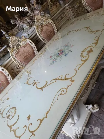 Пълен комплект трапезария. , снимка 3 - Маси - 55396439