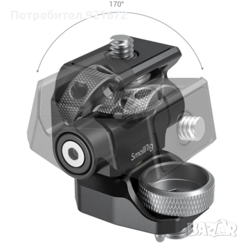 Smallrig 2903B Държач за монитор Swivel and Tilt Adjustable Monitor Mount with ARRI-Style Mount, снимка 5 - Чанти, стативи, аксесоари - 54358273