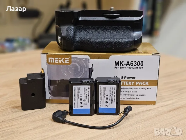 Грип за фотоапарати от Sony Alpha серията MK-A6300, снимка 5 - Батерии, зарядни - 55694014