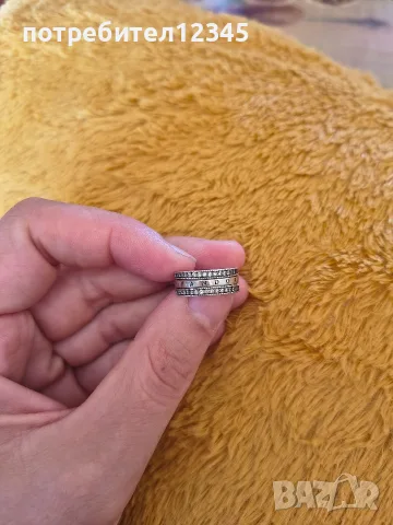 Оригинален сребърен пръстен Pandora Signature Logo Pavé & Beads – размер 50, снимка 9 - Пръстени - 55603096