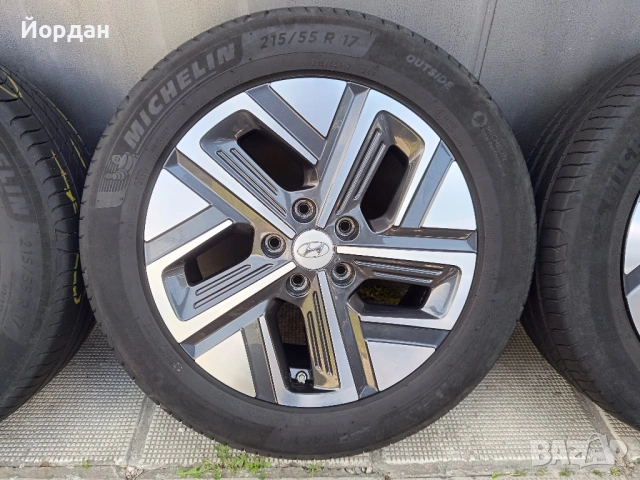 ОРИГИНАЛНИ джанти с гуми 17 ' цола 215 55 5x114,3 HYUNDAI KONA / Хюндай Кона + датчици, снимка 7 - Гуми и джанти - 54610853