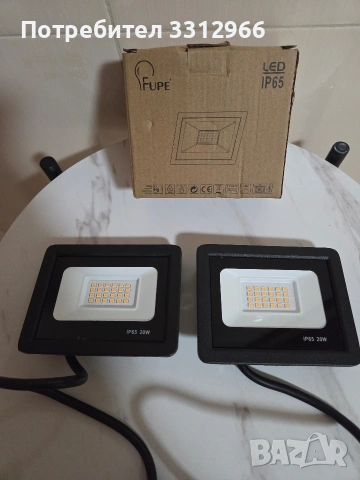 Два FUPE LED прожектора с мощност от 20W, снимка 2 - Лед осветление - 54758674