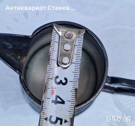 Стара посребрена каничка / латиера, снимка 7 - Сервизи - 55165302
