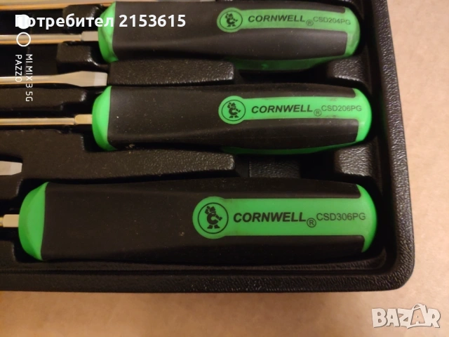 CORNWELL TOOLS 8 БРОЯ качествени прави кръстати отвертки, снимка 5 - Отвертки - 54860304