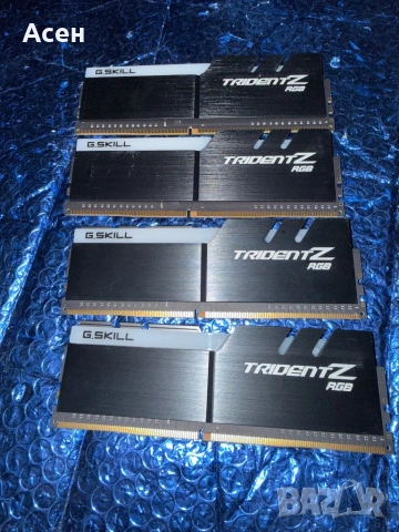 Продавам рам   SKILL Trident Z 3600MHz CL17, F4-3600C17D-32GTZR, снимка 3 - Клавиатури и мишки - 36877368