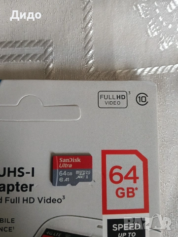 Микро sd карта SanDisk 