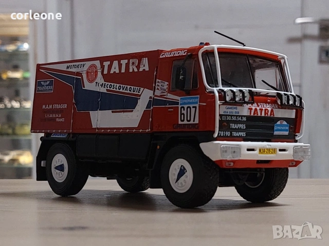 TATRA 815 4x4 Dakar 1990 - мащаб 1:43 на DeAgostini моделът е нов в блистер, снимка 6 - Колекции - 55125948