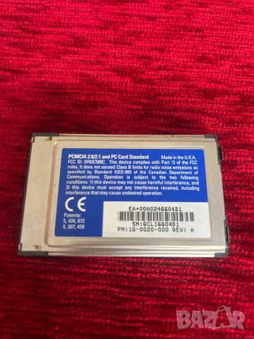 PCMCIA (PC Card) карта за лаптопи от 90-те години, снимка 2 - Други - 54666012