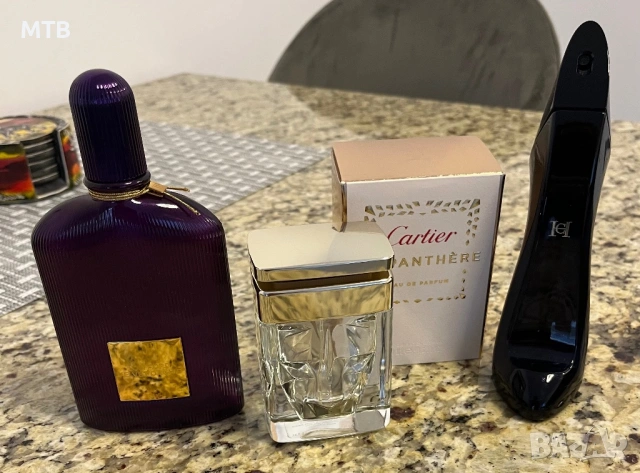 Празни шишета от маркови оригинални парфюми 