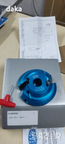 Фрезова глава за дърво- сглобка под 45°, снимка 3 - Други машини и части - 54044307