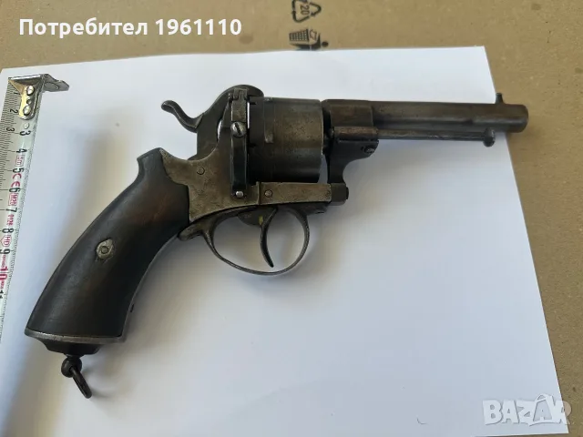 Lefaucheux / Белгийски Револвер / Пищов., снимка 5 - Антикварни и старинни предмети - 55475375