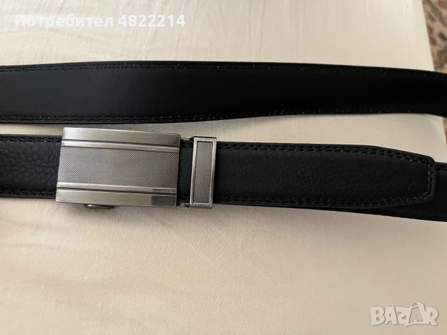 Нов мъжки кожен колан 125 см