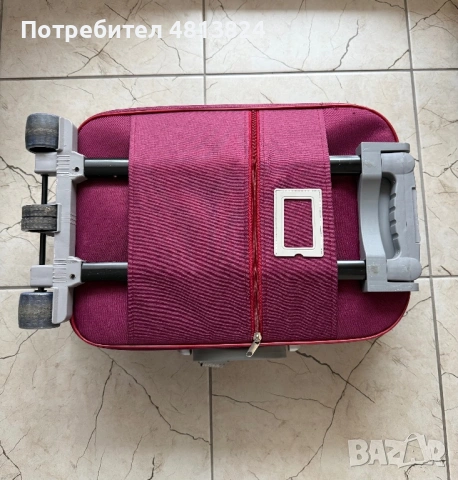 Куфар цвят бордо, снимка 2 - Куфари - 54379581