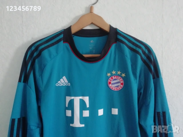 Bayern Munich Neuer Adidas 2013-2014 оригинална тениска фланелка екип Байерн Мюнхен Нойер вратарски , снимка 4 - Блузи - 52534135