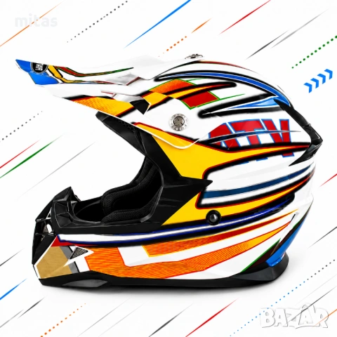 Кросова каска YEMA, Full Face, EN Сертифицирана, 7-модела, Размер: XS, S; M; L; XL, снимка 5 - Аксесоари за велосипеди - 54635593