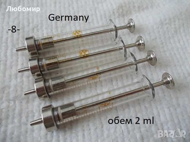 Стъклени спринцовки Germany разни - списък, снимка 8 - Медицинска апаратура - 55154205