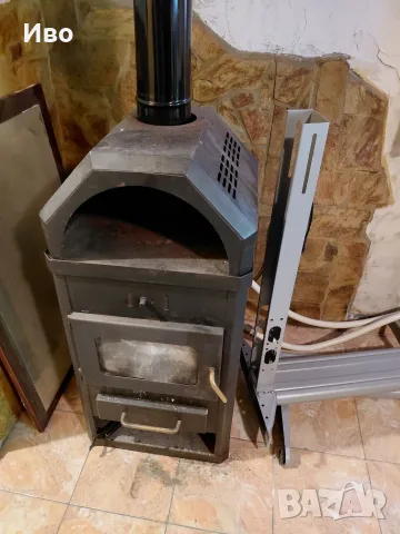 Камина с водна риза Лотос АМ (10 kW) + 3 бр. радиатори + разширителен съд 12 л