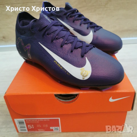 Бутонки Nike JR ZM VAPOR 16 PRO KM FG, снимка 6 - Детски маратонки - 54583586