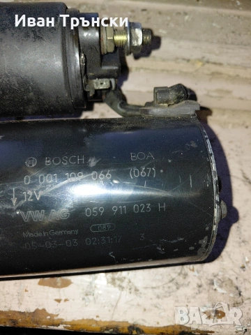 Стартер Bosch за audi a4,a6 2.5 163 b5, b6, b7,c5, снимка 3 - Части - 55261319