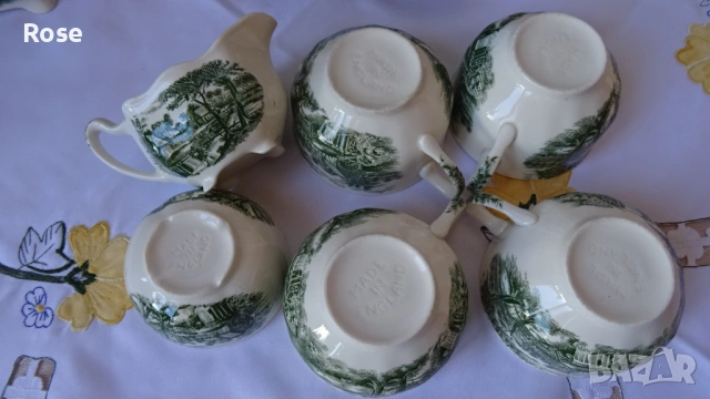 Чинии, чаши, чайник ”Watermill” Англия Johnson Brothers., снимка 10 - Сервизи - 53956066