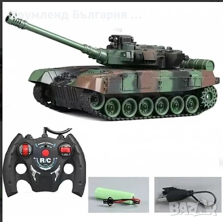 Детски танк с дистанционно, звукови и светлинни ефекти