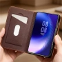 Кожен Калъф за Huawei Pura X Max QIALINO с Визитник, Стойка и Протектор – 2 цвята, снимка 3