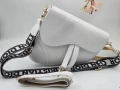 Christian Dior Нова Бяла Кожена Дамска Чанта, снимка 1