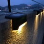 SolarBright – соларни LED лампи за огради и тераси | комплект от 4 броя, снимка 1